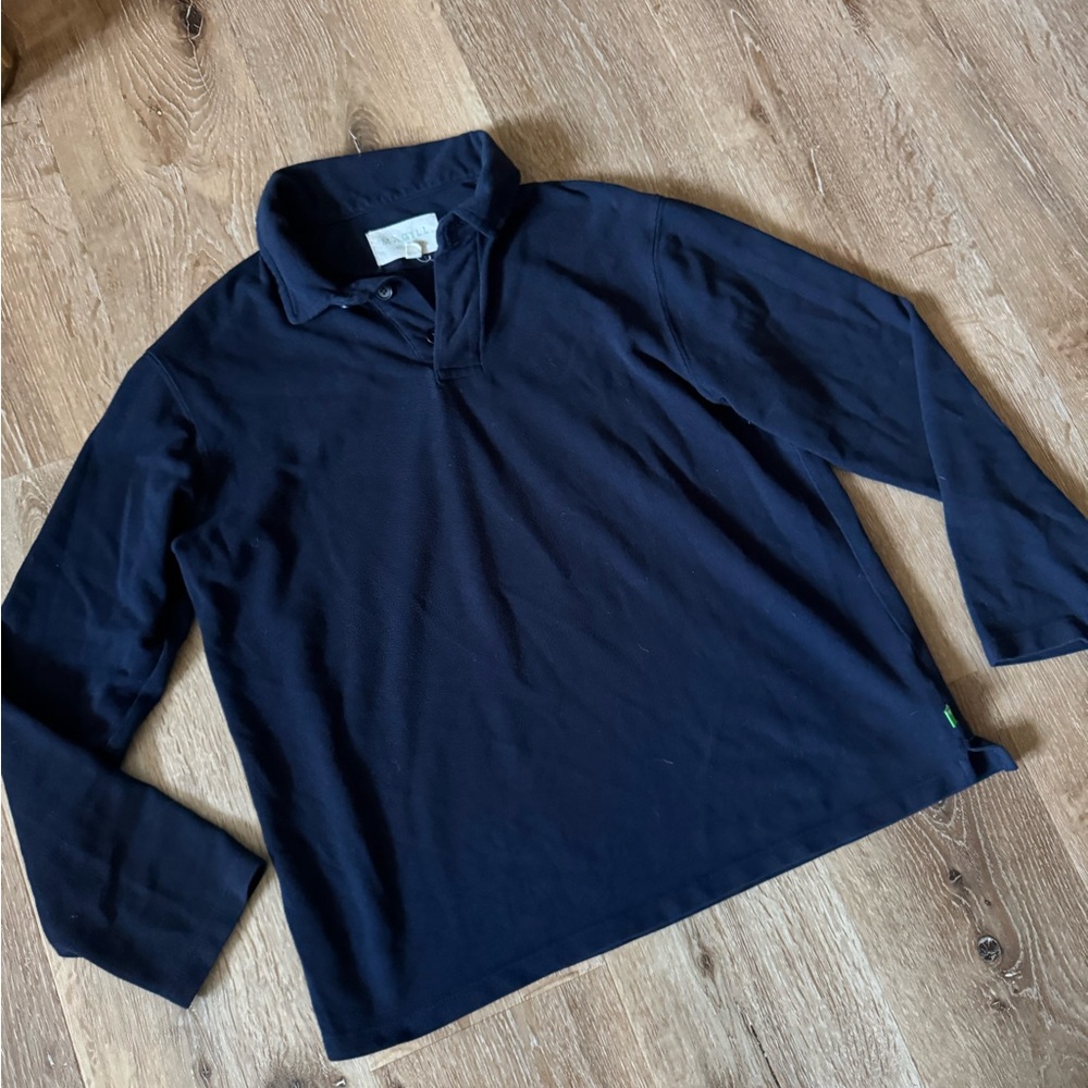 Magill Navy Long Sleeve Polo Shirt Size‎ M
